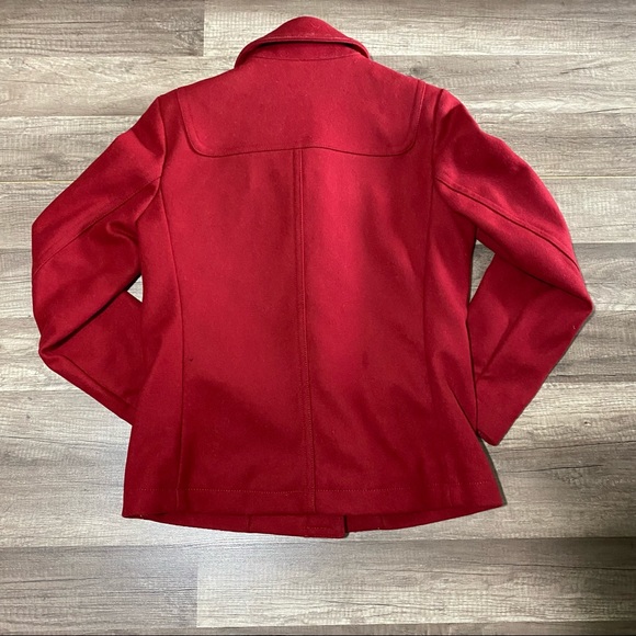 Gap Red Toggle Button Pea Coat - Picture 9 of 15